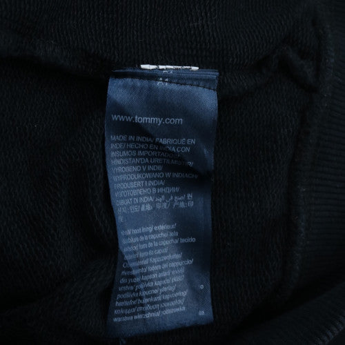 Tommy Jeans Men's Black Full Zip Hoodie L Logo Classic Style