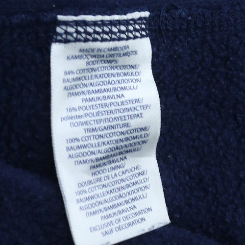 Ralph Lauren Men's Blue Full Zip Hoodie Size M Cotton Fleece