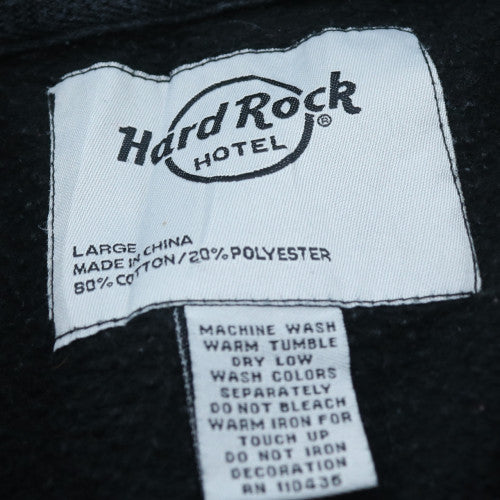 Hard Rock Hotel Punta Cana Black Men's Large Pullover Hoodie