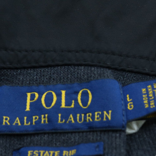 Polo Ralph Lauren Men's Black Full Zip Hoodie Size L Cotton