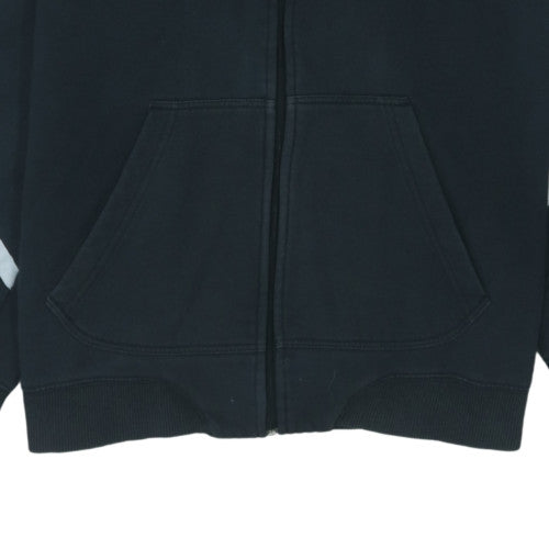 Nike Men's Black Full Zip Hoodie M Fleece Lined Sportswear