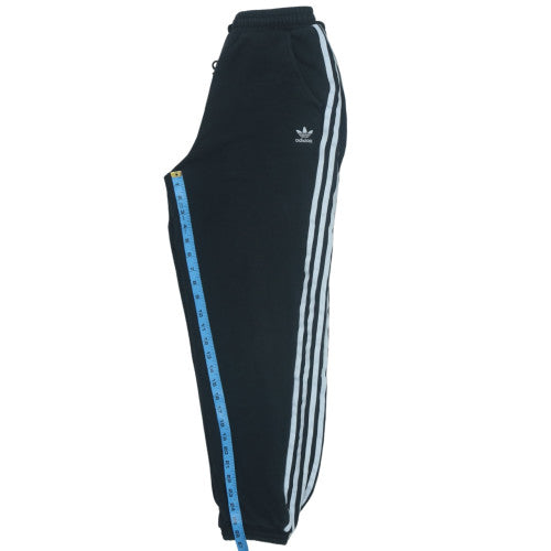 adidas Womens Black Size 10 Track Pants with 3 Stripes
