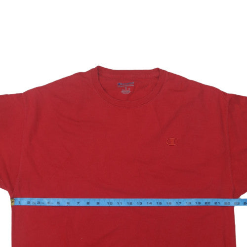 Champion Mens Red XL Authentic Athleticwear Cotton T-Shirt