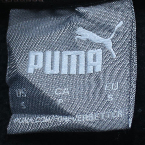 Puma Men’s Black Pullover Hoodie S Regular Fit Fleece Sportswear