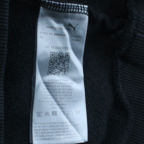 Puma Men’s Black Pullover Hoodie S Regular Fit Fleece Sportswear