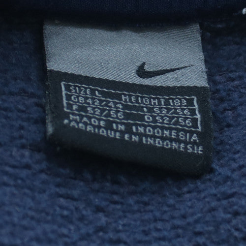 Nike Arsenal Mens Blue L Crew Neck Fleece Sweatshirt Vintage Sportswear