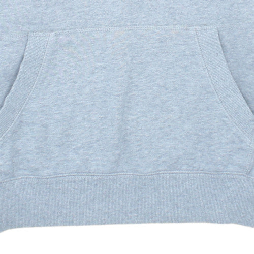 ASICS Women Grey Pullover Hoodie Medium Hooded Sweatshirt