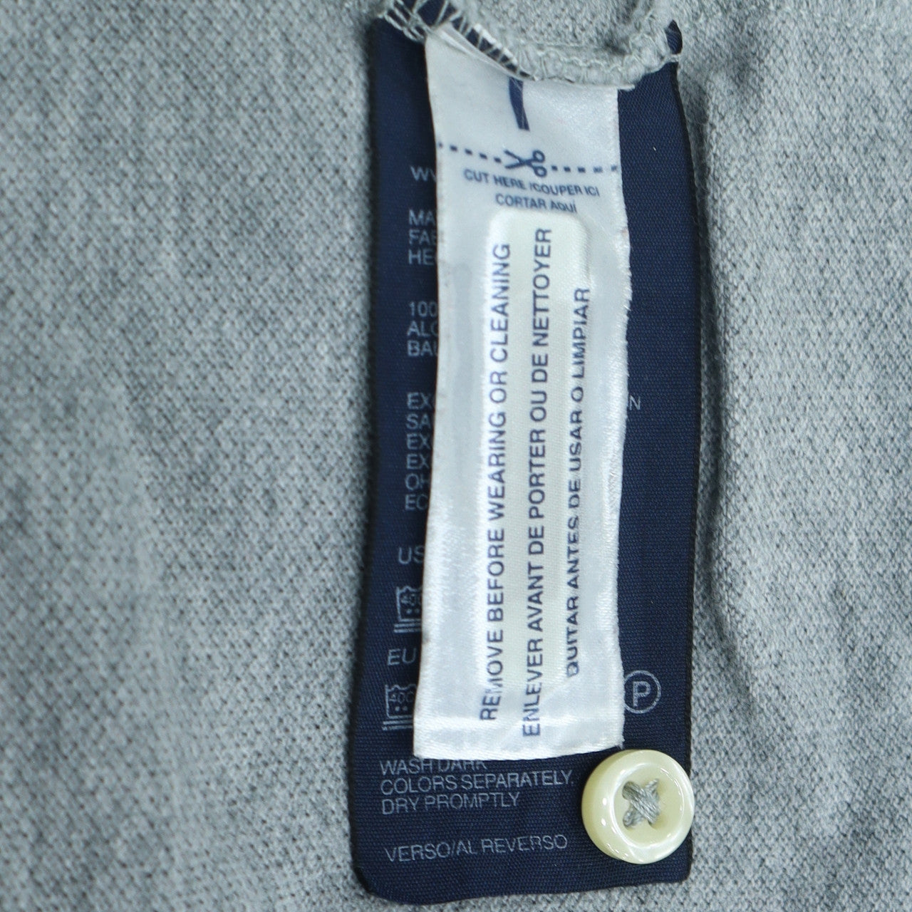 Tommy Hilfiger Men's Grey Custom Fit Polo Shirt Size XL