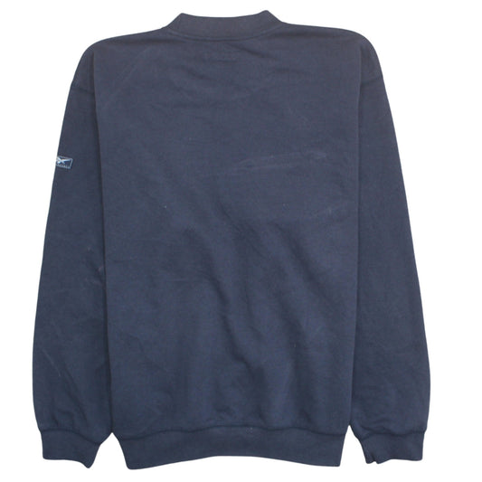 Reebok Men's Blue Small Essentials Crew Neck Sweatshirt