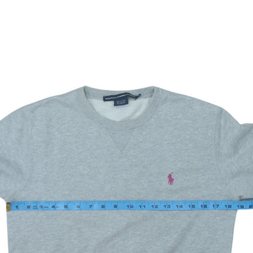 Ralph Lauren Sport Women's Grey Crew Neck Pullover Sweatshirt Size M