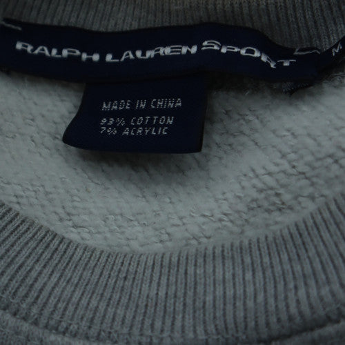 Ralph Lauren Sport Women's Grey Crew Neck Pullover Sweatshirt Size M