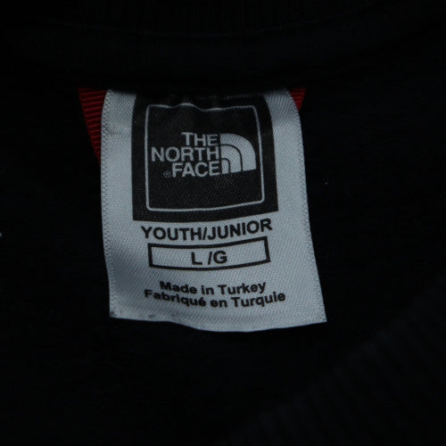 The North Face Boys Black L Sweatshirt Crew Neck Cotton Pullover