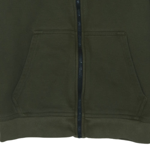 Nike Men's Green Full Zip Hoodie Size M Sportswear Fleece