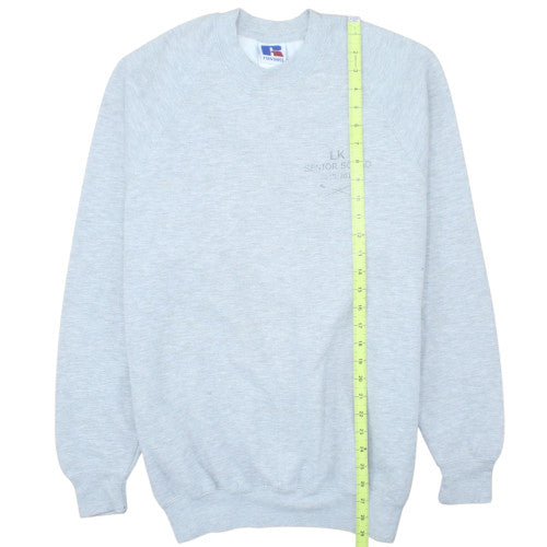 Russell Men Grey XL Crew Neck Pullover Sweatshirt Senior Squad 2016