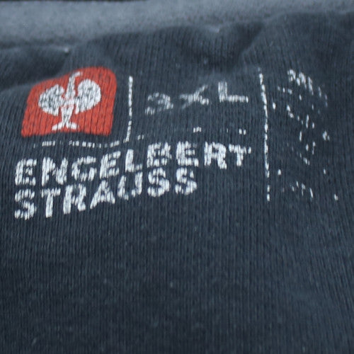 Engelbert Strauss Men’s Black 3XL Full Zip Hoodie Cotton Workwear