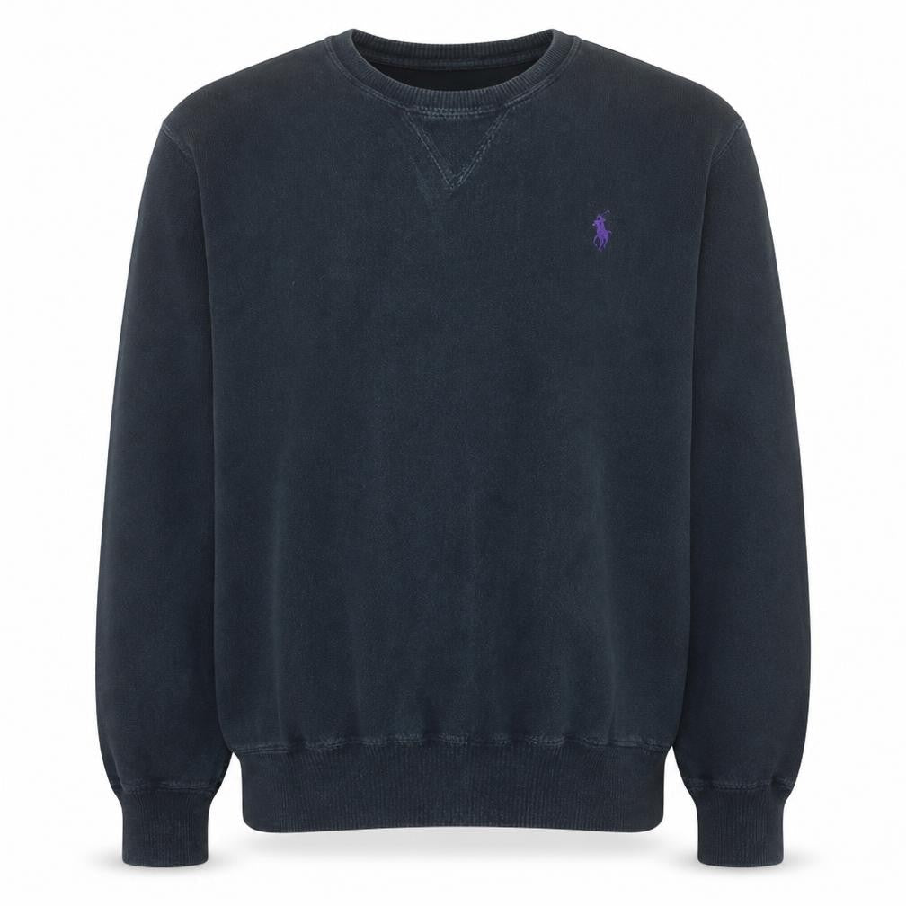 Polo Ralph Lauren Men's Black Cotton Crew Neck Sweatshirt Size S