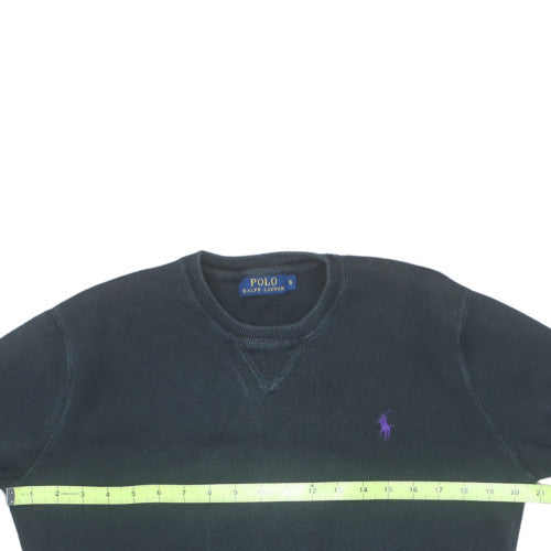 Polo Ralph Lauren Men's Black Cotton Crew Neck Sweatshirt Size S