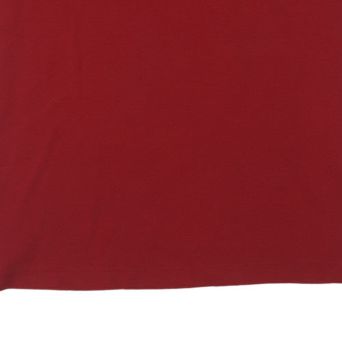 Ralph Lauren Men's Red Cotton Short Sleeve Polo Shirt XL