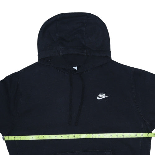 Nike Men's Black Pullover Hoodie L Cotton Blend Casual Sportswear