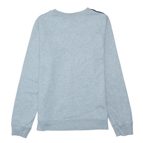 Lacoste Men's Grey Crew Neck Logo Sweatshirt Size M