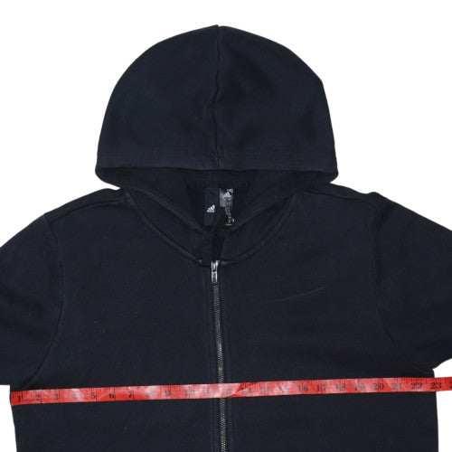 adidas Mens Black Full Zip Hoodie Size L Graphic Sportswear