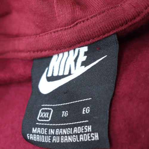 Nike Men's Red 2XL Pullover Hoodie Fleece Sweatshirt
