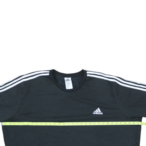 Adidas Men's Black 3XL Pullover Sweatshirt Crew Neck Sports Fleece