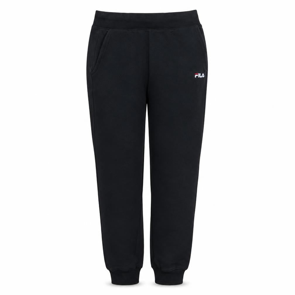 Fila Womens Black Jogger Sweatpants M Regular Fit Fleece Trousers