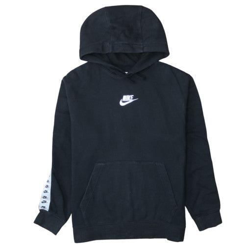 Nike Men's Black Pullover Hoodie M Logo Sports Fleece