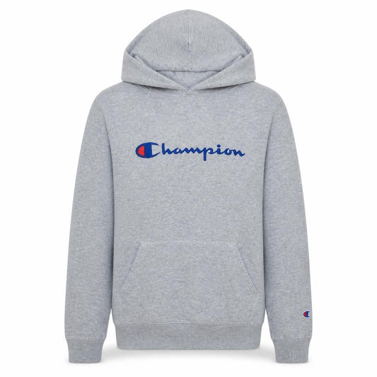 Champion Womens Grey XL Pullover Hoodie with Logo Print