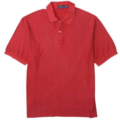Ralph Lauren Men's Red XLT Big & Tall Cotton Polo Shirt