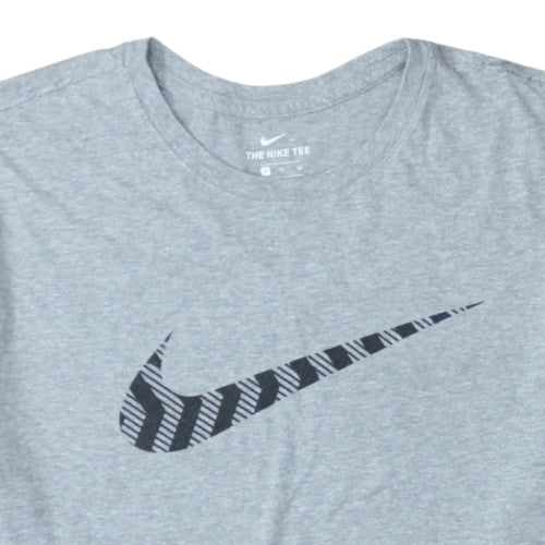 Nike Men's Grey Athletic Fit Crew Neck Short Sleeve T-Shirt XL