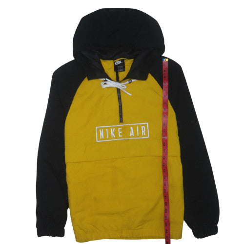 Nike Air Men's Yellow Black XS Windbreaker Hooded Activewear Jacket