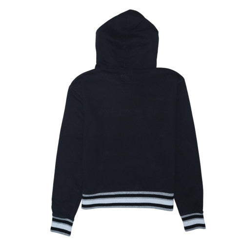 Champion Womens Black Medium Pullover Hoodie with Logo