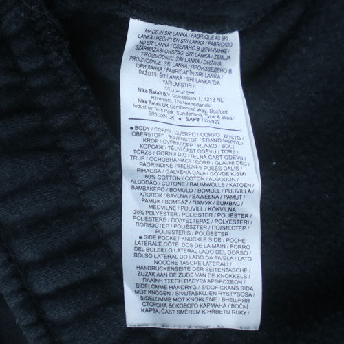 Nike Men's Black Fleece Jogger Trousers L Regular Fit