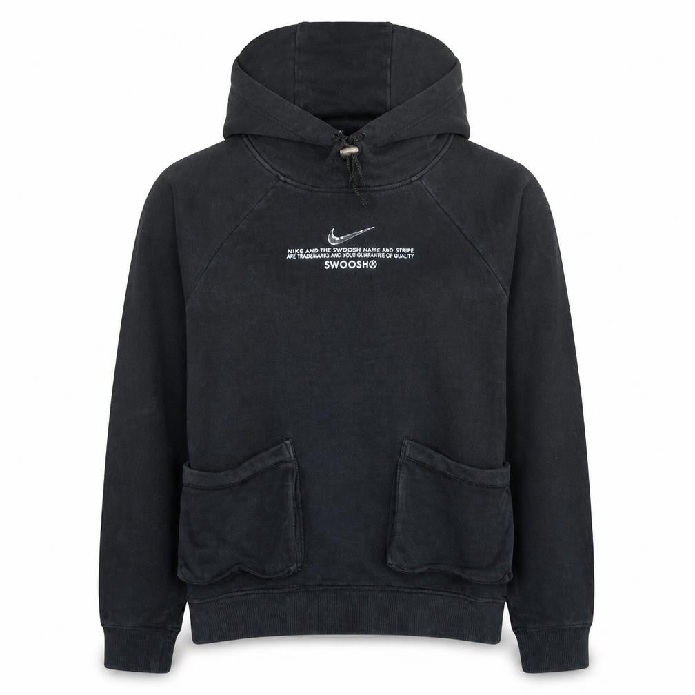 Nike Womens Black Small Pullover Hoodie Sweatshirt with Front Pockets