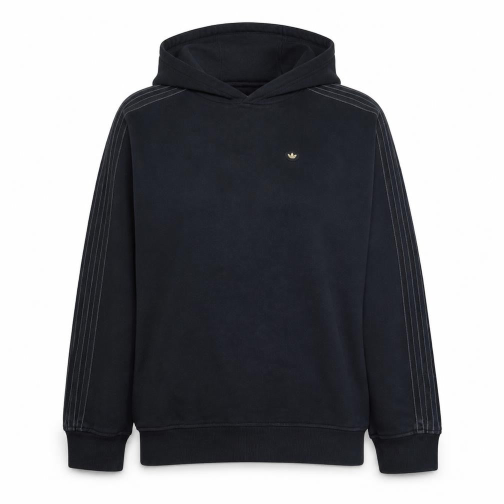 Adidas Women Black Hoodie Size 8 Pullover Hooded Sweatshirt