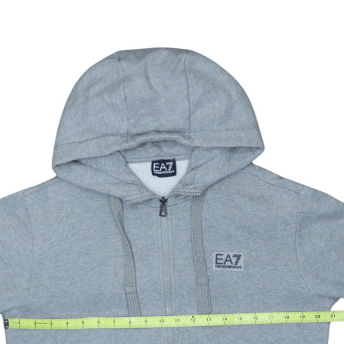 Emporio Armani EA7 Men's Grey Full Zip Hoodie Size L