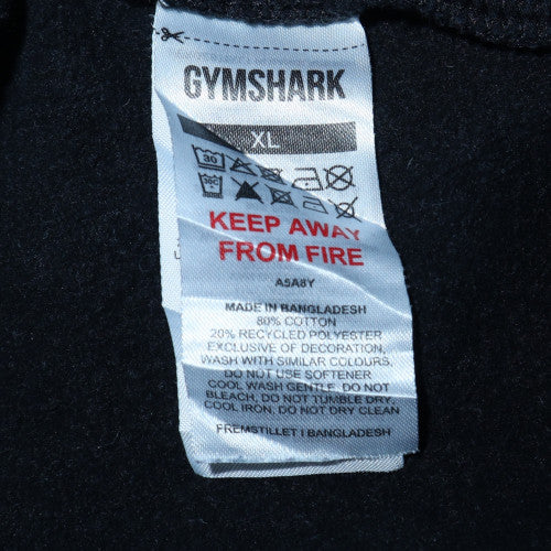 Gymshark Men’s Black Cargo Joggers XL Regular Fit Casual Trousers