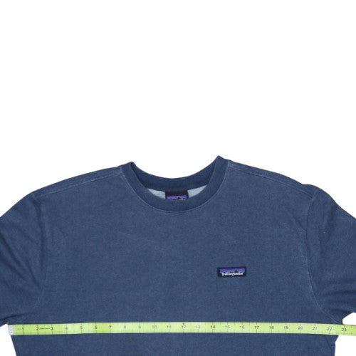 Patagonia Men's Blue Organic Cotton Crew Neck Pullover Sweatshirt M
