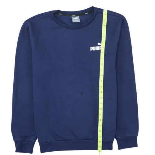 Puma Men's Blue Crew Neck Pullover Sweatshirt Size M