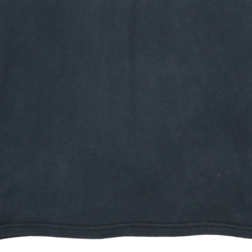 Adidas Women Black 1/4 Zip Sweatshirt UK 12 Classic Pullover