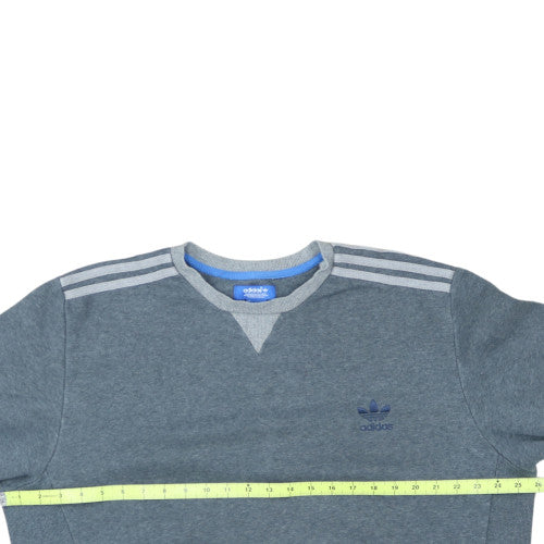 Adidas Men's Grey XL Crew Neck Pullover Sweatshirt