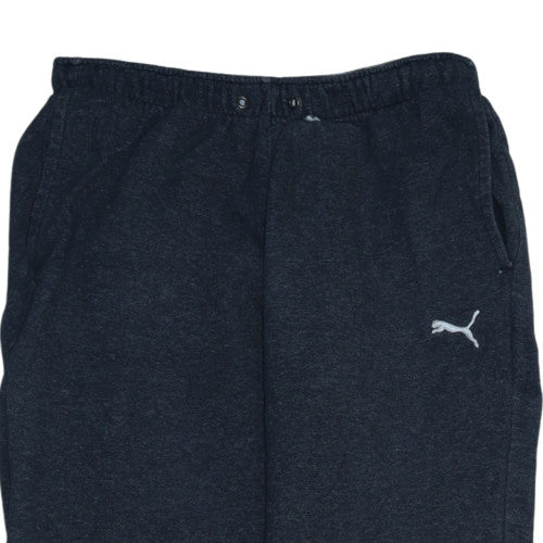 Puma Men's Black Sweatpants M Regular Fit Cotton Blend