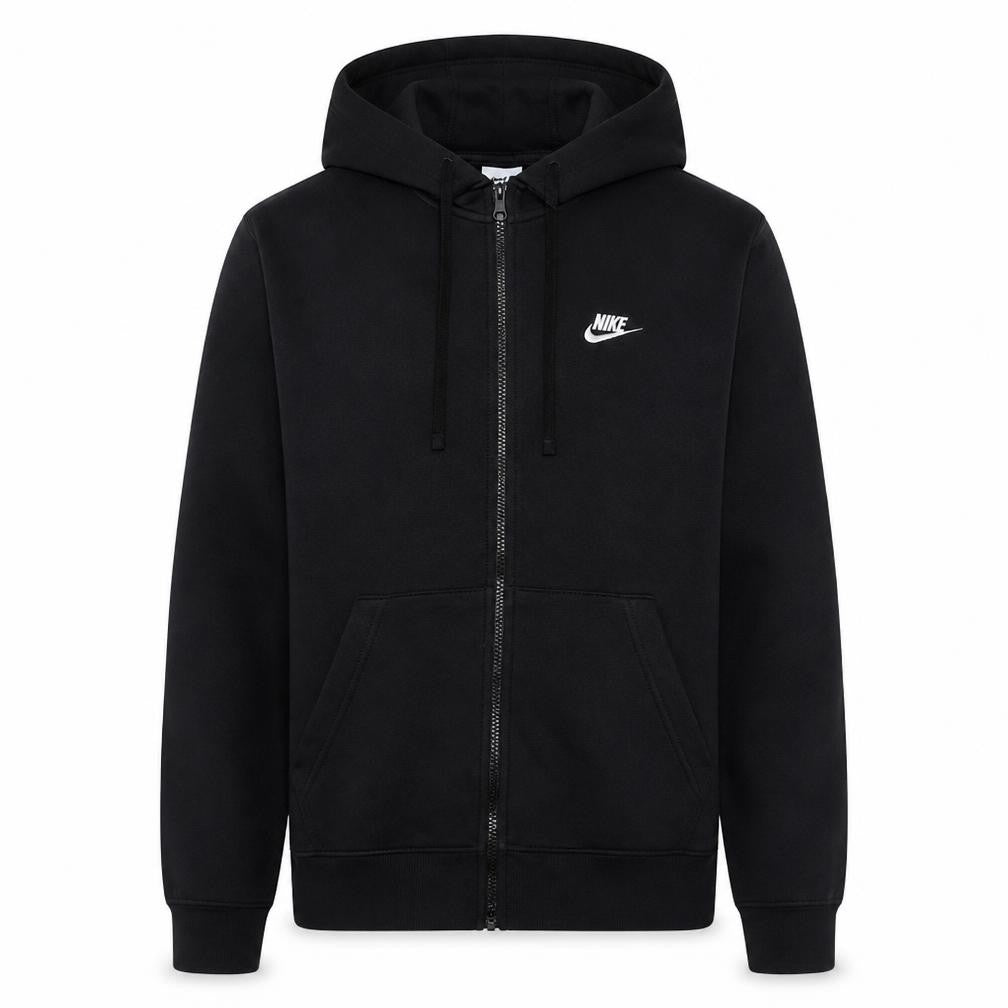 Nike Men's Black Full Zip Hoodie Size S Regular Fit Fleece