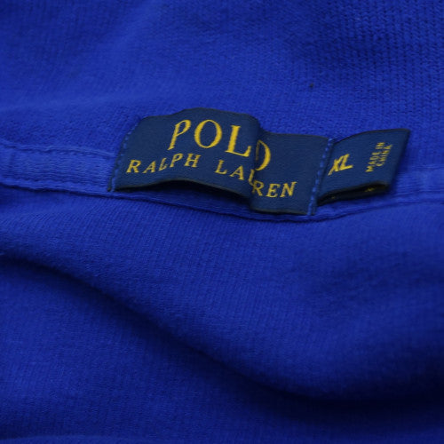 Ralph Lauren Men’s Blue Cotton 1/4 Zip Jumper XL Classic Knit
