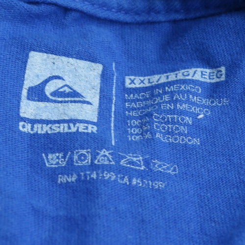 Quiksilver Men's Blue NY Graphic Cotton T-Shirt 2XL Regular