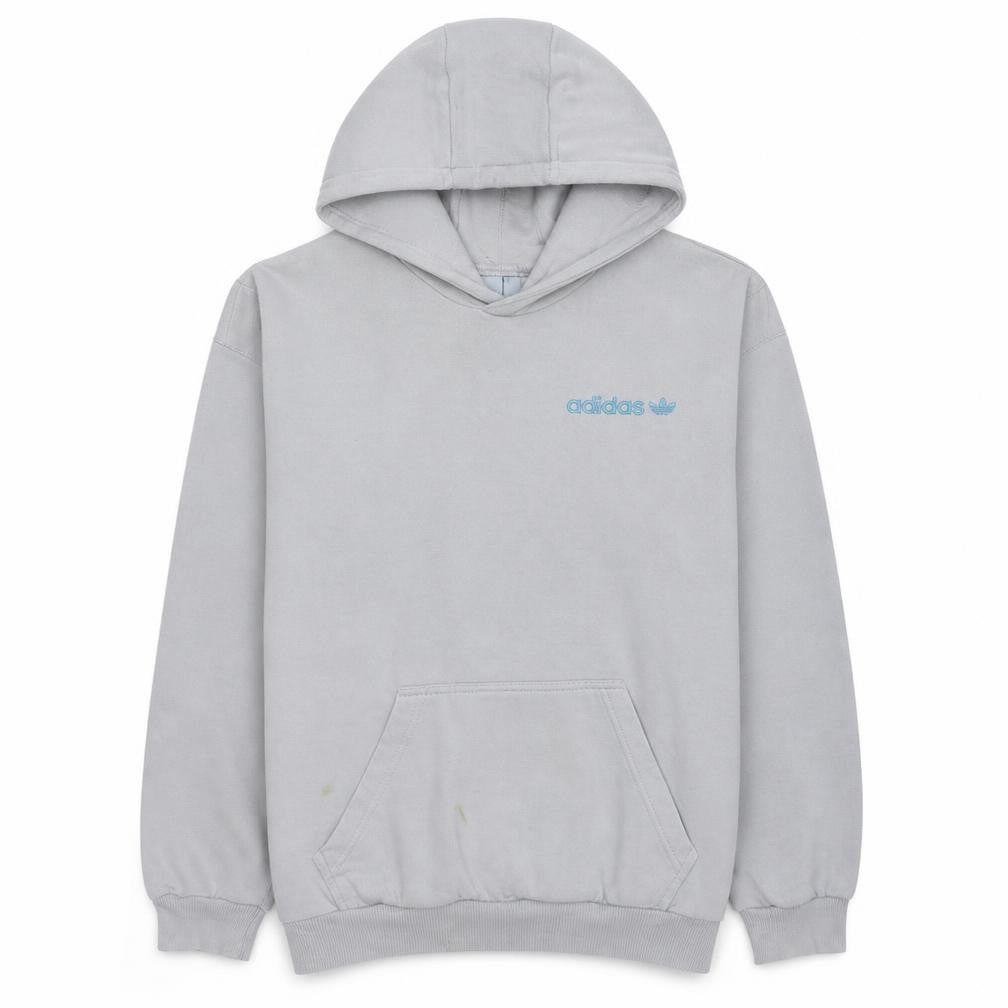 Adidas Men's White Pullover Hoodie M Logo Fleece Sportswear