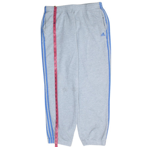 Adidas Men's Grey Performance Essentials Sweatpants L