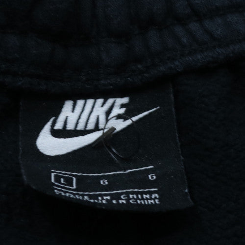 Nike Men’s Black Fleece Sweatpants L Regular Fit Tapered Leg